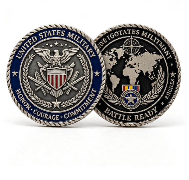 Custom Military Coins & Military Badges | OEM Manufacturer