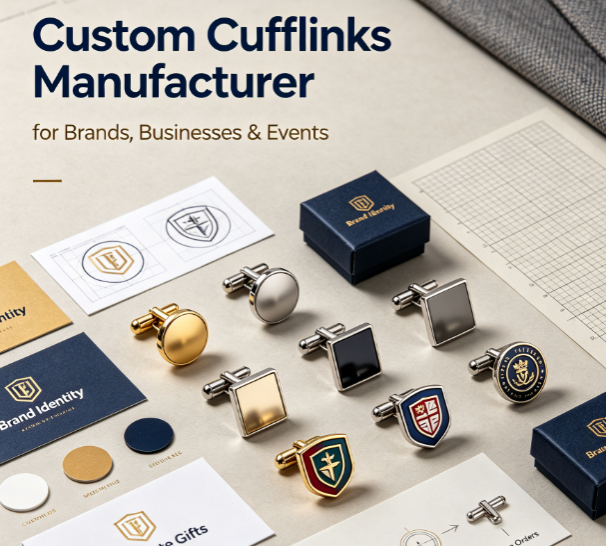 Custom Metal Cufflinks Manufacturer | OEM & Bulk Order