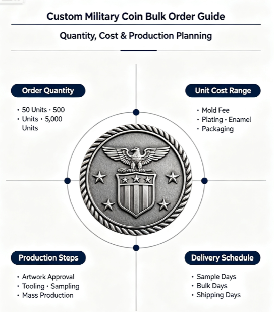 Custom Military Coin Manufacturer for Personalized Unit and Military Recognition