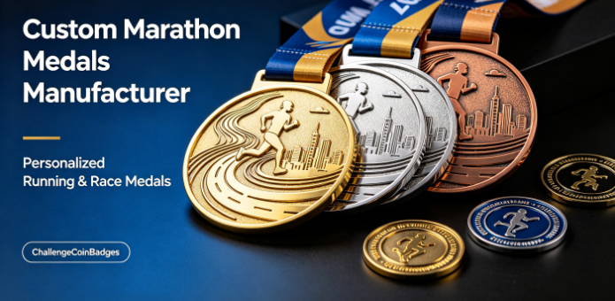 Custom Marathon Medals Manufacturer | Personalized Running & Race Medals | ChallengeCoinBadges