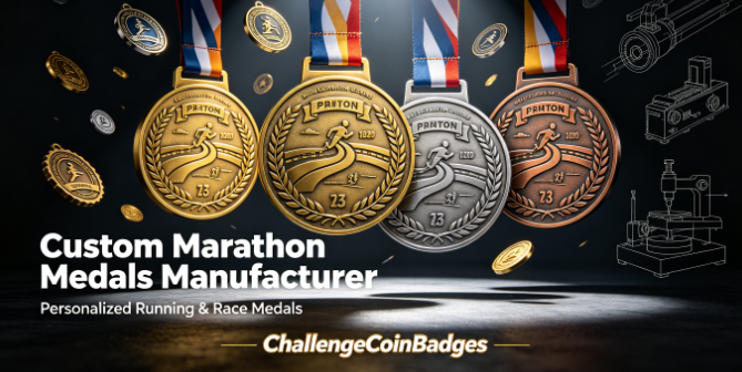 Custom Chicago Marathon Inspired Medals Manufacturer | Personalized Running & Race Medals | ChallengeCoinBadges