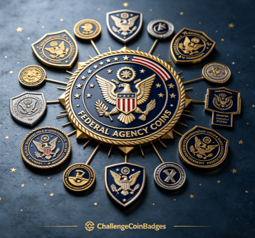 Custom challenge coin size guide showing coin diameter, thickness and dimensions