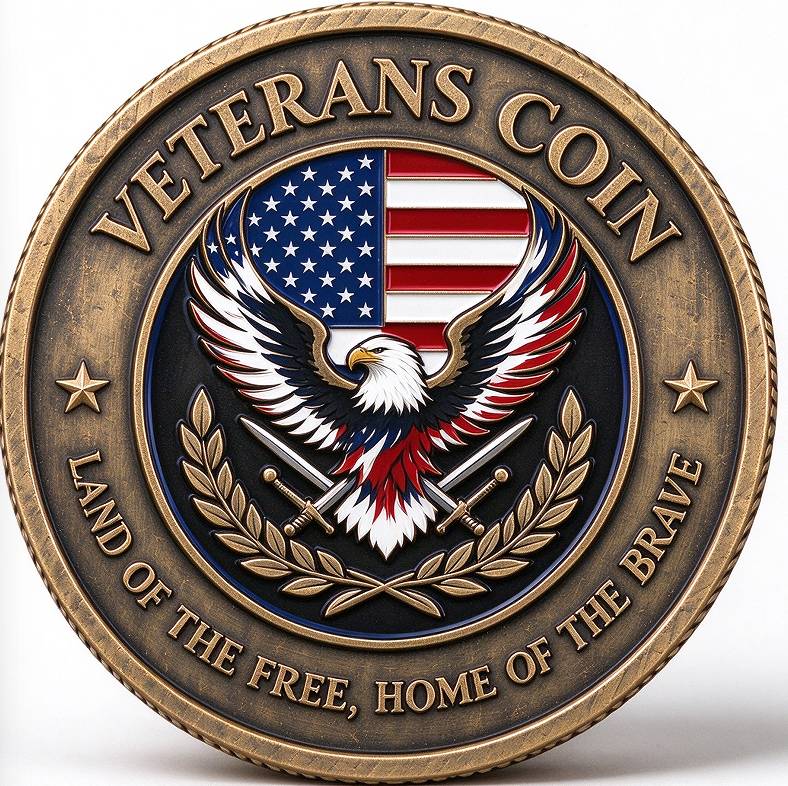 Custom Veteran Coins & Challenge Coins Manufacturer