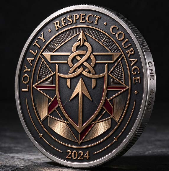 Custom Fraternity Challenge Coins | Personalized Greek Organization Coins