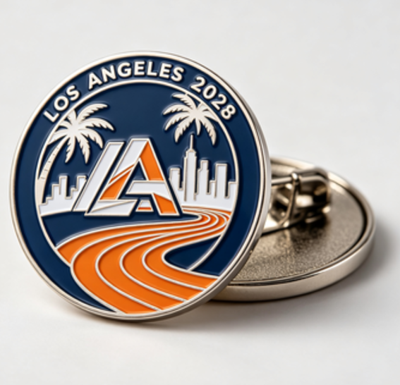 Custom Los Angeles 2028 Olympic-Themed Lapel Pins: Design, Materials, Sizes & Manufacturing Guide
