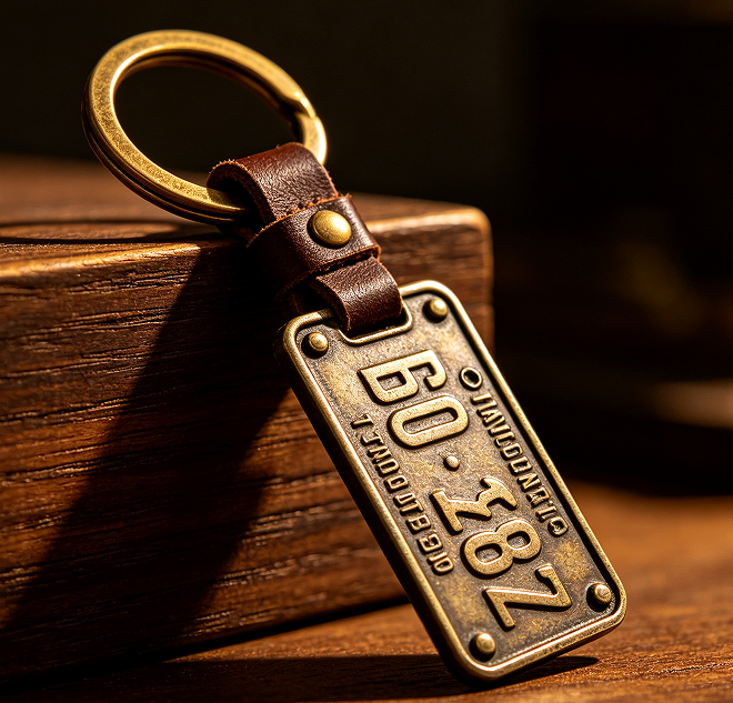 Custom metal keyrings and personalized metal keychains manufactured by ChallengeCoinBadges